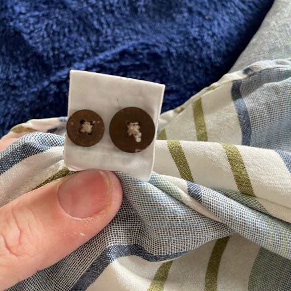 Tommy Bahama Tencel Mens Striped Button Down Shirt Size XL Moisture Wicking - Picture 6 of 9